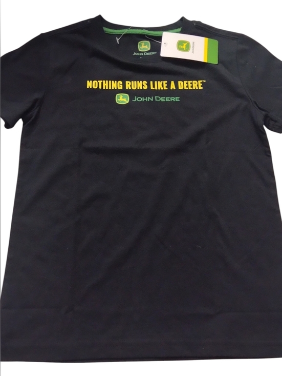 John Deere Other - John Deere Boys Black Short-Sleeve Tee with Logo New Size Small 6/7